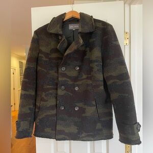 EUC Camo peacoat. Slate & Stone size M.